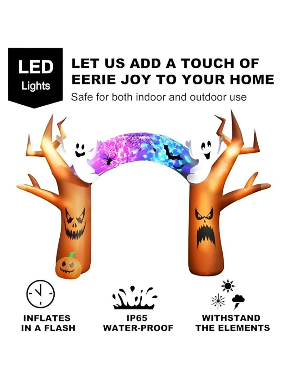 17 FT Halloween Inflatable Tree Archway Outdoor Yard Decoration